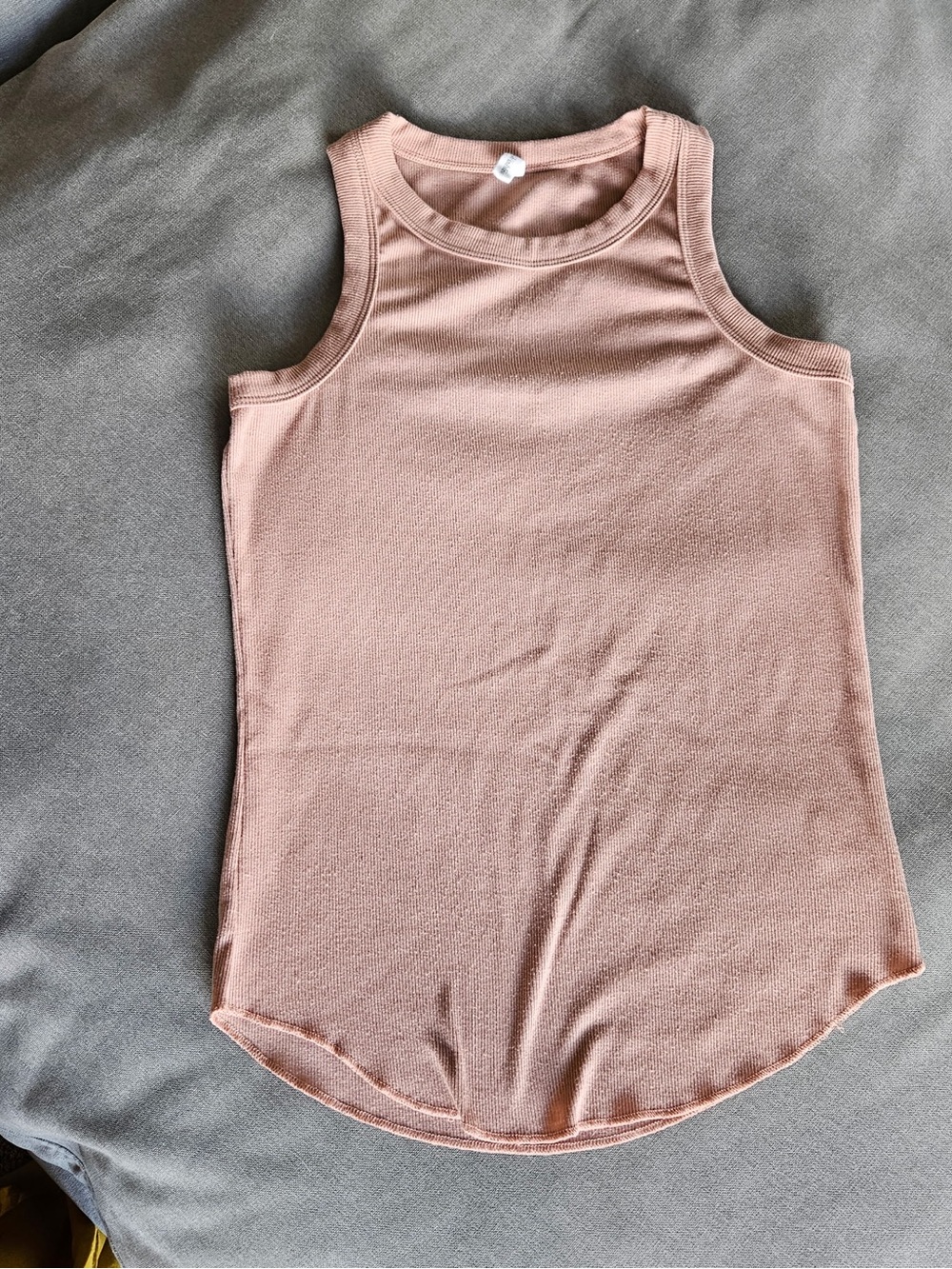 Wishlist Ribbed Tank Top - Dusty Pink/ Beige